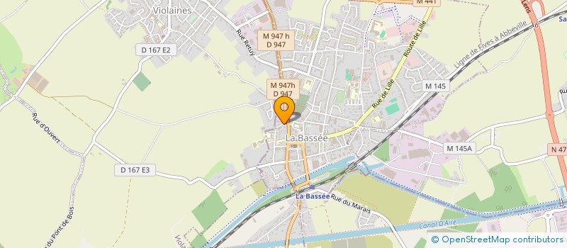 localisation de l'entreprise MONSIEUR FREDERIC SINAEVE  LA BASSEE