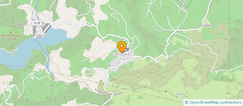 localisation de l'entreprise MONSIEUR FREDERIC SIRE  CASSAGNES