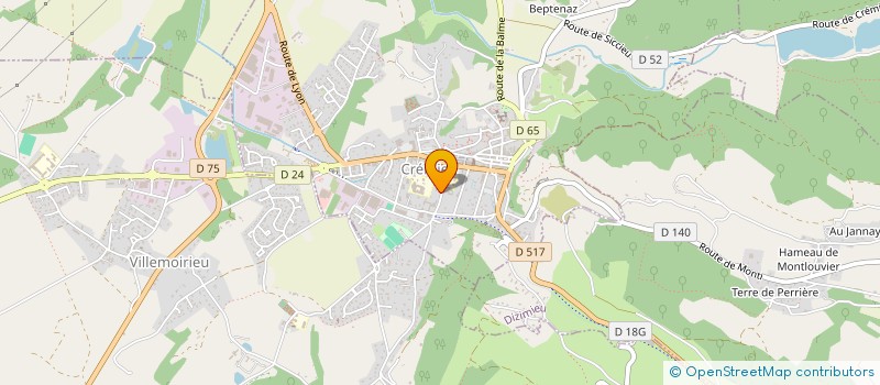 localisation de l'entreprise MONSIEUR FREDERIC SOLEILHAVOUP  CREMIEU