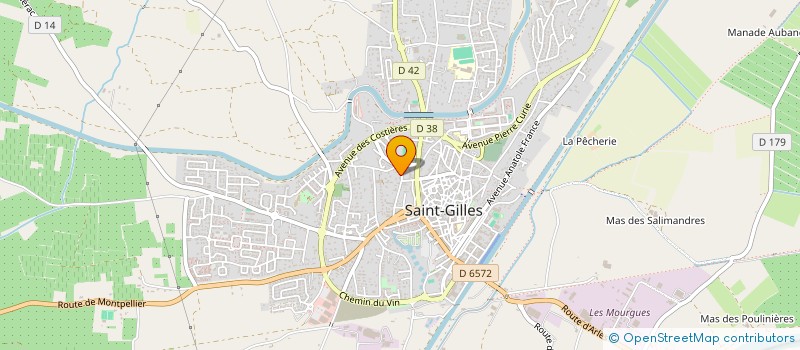 localisation de l'entreprise MONSIEUR FREDERIC SOLER à SAINT-GILLES