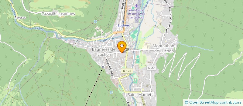 localisation de l'entreprise MONSIEUR FREDERIC SORGIUS  BAGNERES-DE-LUCHON