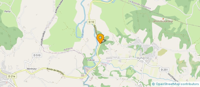 localisation de l'entreprise MONSIEUR FREDERIC SOUC  AYHERRE