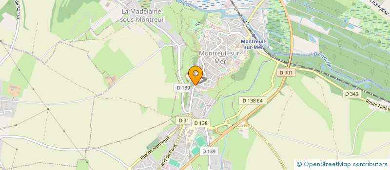 localisation de l'entreprise MONSIEUR FREDERIC SOUDAIN  MONTREUIL-SUR-MER