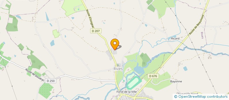 localisation de l'entreprise MONSIEUR FREDERIC SOULIE  RIVES