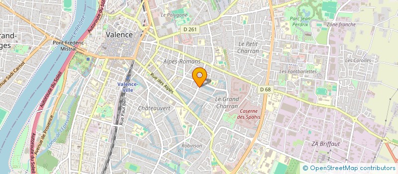 localisation de l'entreprise MONSIEUR FREDERIC SOULIER à VALENCE