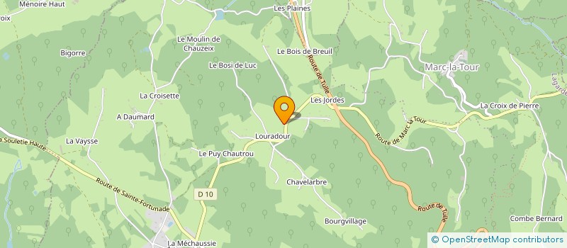 localisation de l'entreprise MONSIEUR FREDERIC SOUSTRE  LAGARDE-MARC-LA-TOUR