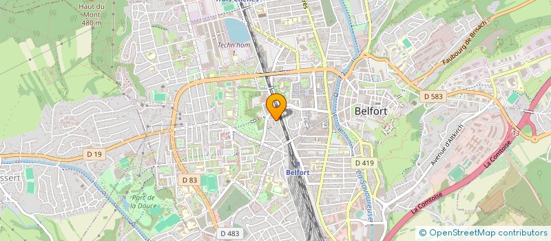 localisation de l'entreprise MONSIEUR FREDERIC STEHLIN  BELFORT