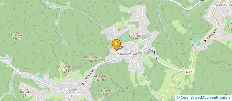 localisation de l'entreprise MONSIEUR FREDERIC STEINER  MEISENTHAL