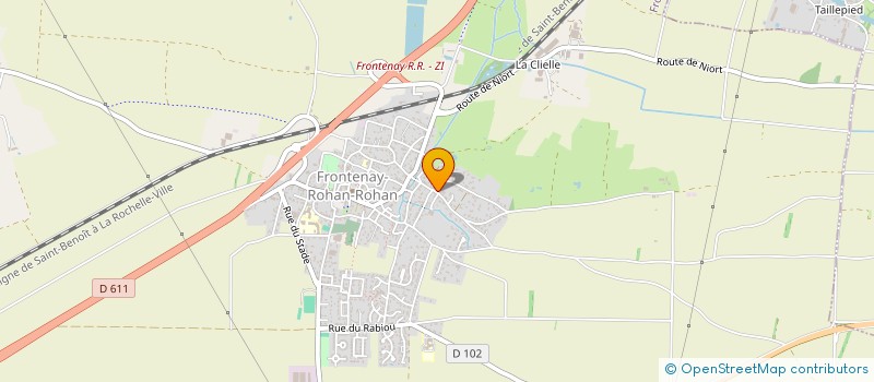 localisation de l'entreprise MONSIEUR FREDERIC STEVENARD  FRONTENAY-ROHAN-ROHAN