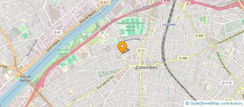 localisation de l'entreprise MONSIEUR FREDERIC SUAREZ à COLOMBES