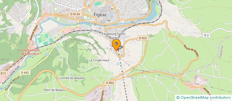 localisation de l'entreprise MONSIEUR FREDERIC SWINIARSKI à FIGEAC