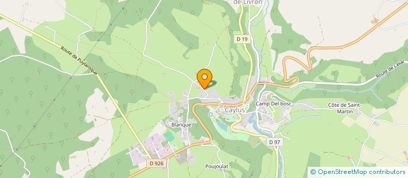 localisation de l'entreprise MONSIEUR FREDERIC TACHAT  CAYLUS