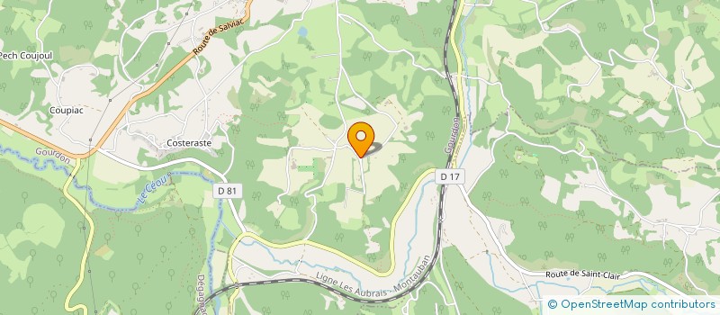 localisation de l'entreprise MONSIEUR FREDERIC TAILLANDIER  GOURDON