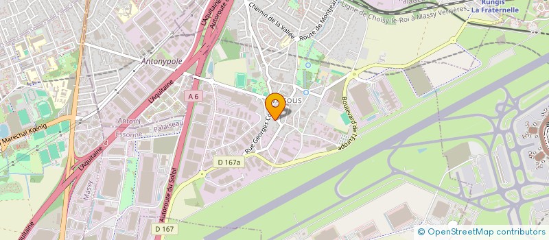 localisation de l'entreprise MONSIEUR FREDERIC TALEM  WISSOUS