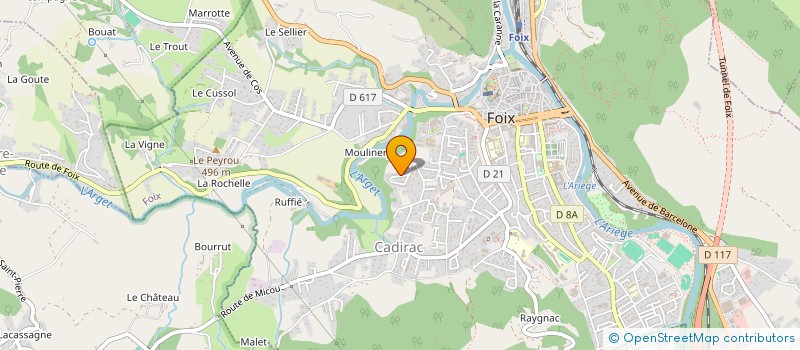localisation de l'entreprise MONSIEUR FREDERIC TALIEU à FOIX
