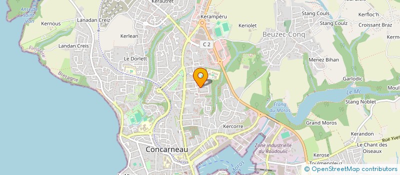 localisation de l'entreprise MONSIEUR FREDERIC TALLEC  CONCARNEAU