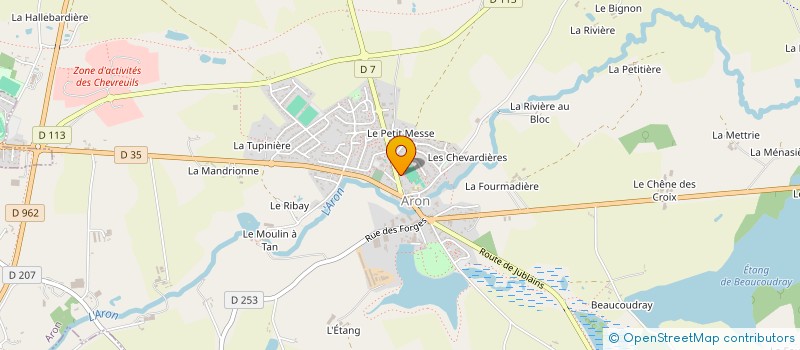 localisation de l'entreprise MONSIEUR FREDERIC TALOIS  MARCILLE-LA-VILLE