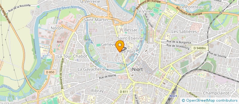 localisation de l'entreprise MONSIEUR FREDERIC TANTIN à NIORT