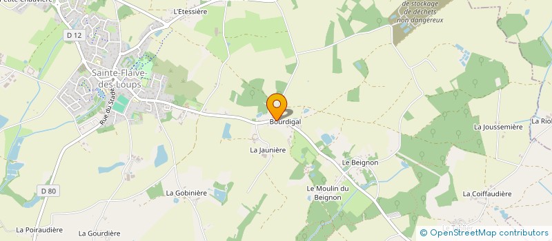 localisation de l'entreprise MONSIEUR FREDERIC TARAUD à SAINTE-FLAIVE-DES-LOUPS