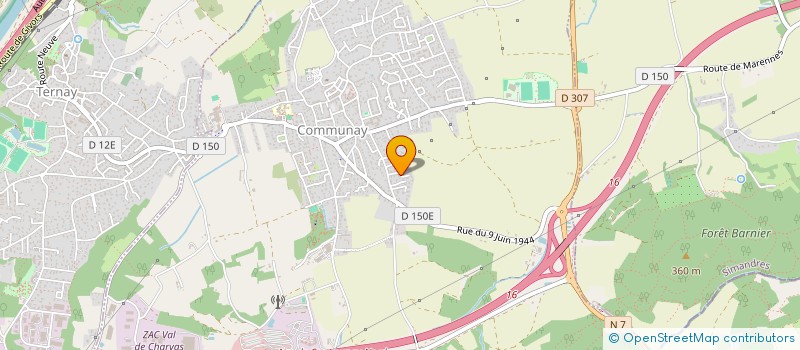 localisation de l'entreprise MONSIEUR FREDERIC TASSASSET  COMMUNAY