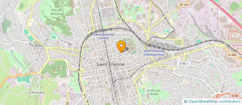 localisation de l'entreprise MONSIEUR FREDERIC TATOUT  SAINT-ETIENNE