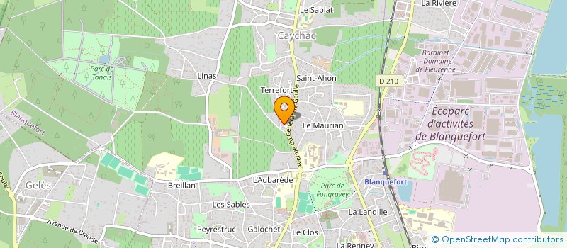 localisation de l'entreprise MONSIEUR FREDERIC TAUDIN à BLANQUEFORT