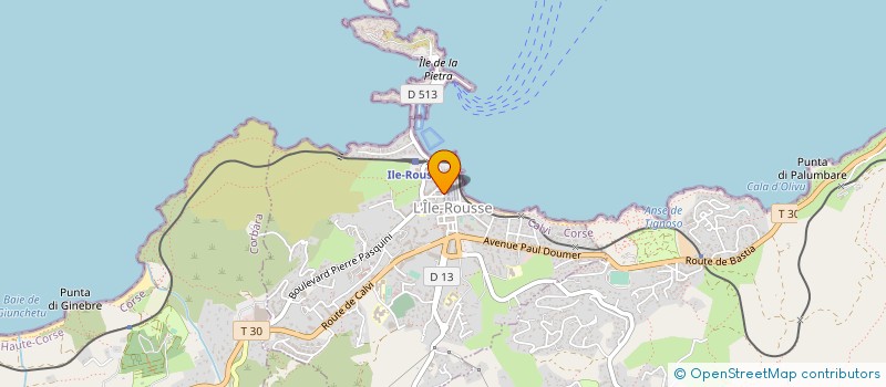 localisation de l'entreprise MONSIEUR FREDERIC TEALDI à L'ILE-ROUSSE