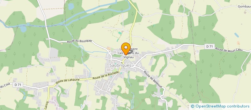 localisation de l'entreprise MONSIEUR FREDERIC TEIXEIRA  SAUBRIGUES