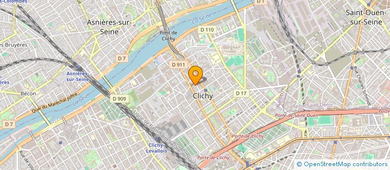 localisation de l'entreprise MONSIEUR FREDERIC TELLIER à CLICHY
