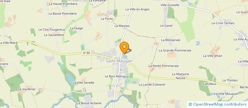 localisation de l'entreprise MONSIEUR FREDERIC TEMPLIER  SAINT-MAUGAN