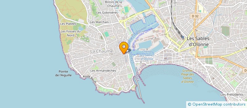 localisation de l'entreprise MONSIEUR FREDERIC TEMPLIER  LES SABLES-D'OLONNE