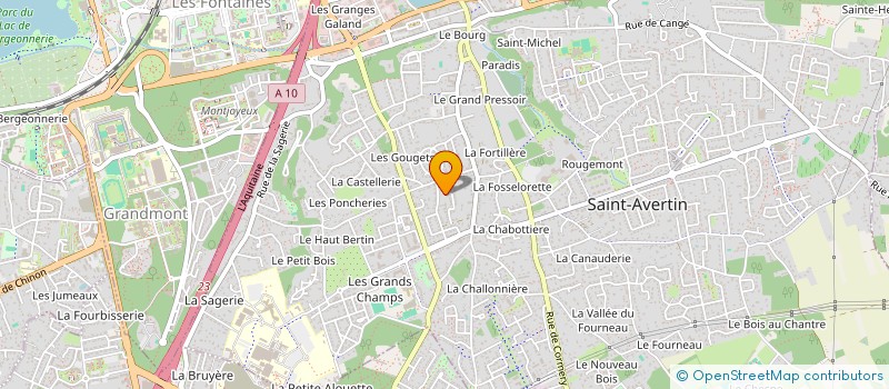 localisation de l'entreprise MONSIEUR FREDERIC TEMPS à SAINT-AVERTIN