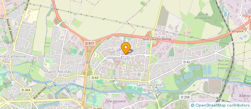 localisation de l'entreprise MONSIEUR FREDERIC TERNOIS  SAINT-LAURENT-BLANGY