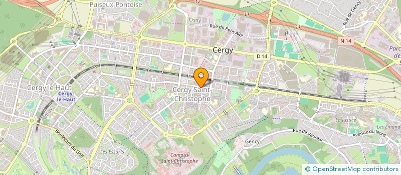 localisation de l'entreprise MONSIEUR FREDERIC TERNUS  CERGY