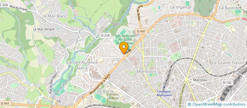localisation de l'entreprise MONSIEUR FREDERIC TERPLAN à LIMOGES