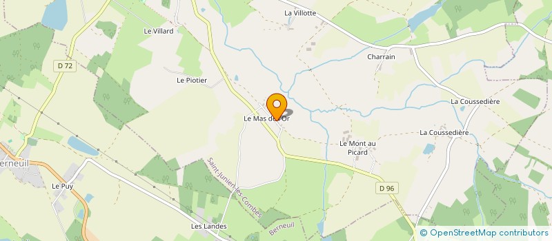 localisation de l'entreprise MONSIEUR FREDERIC TERRADE à SAINT-JUNIEN-LES-COMBES