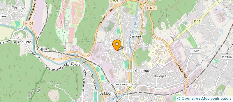 localisation de l'entreprise MONSIEUR FREDERIC THEBAULT à ALES