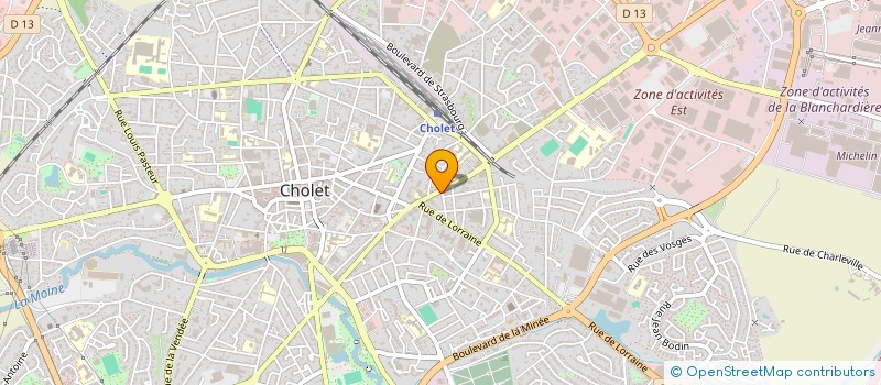 localisation de l'entreprise MONSIEUR FREDERIC THERY à CHOLET