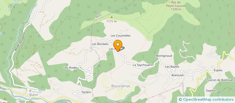 localisation de l'entreprise MONSIEUR FREDERIC THEVENET à BOUSSENAC