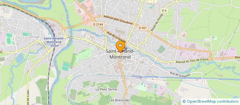 localisation de l'entreprise MONSIEUR FREDERIC THEVENIN à SAINT-AMAND-MONTROND