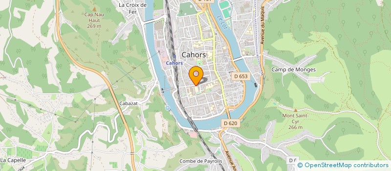 localisation de l'entreprise MONSIEUR FREDERIC THEVENOT  CAHORS