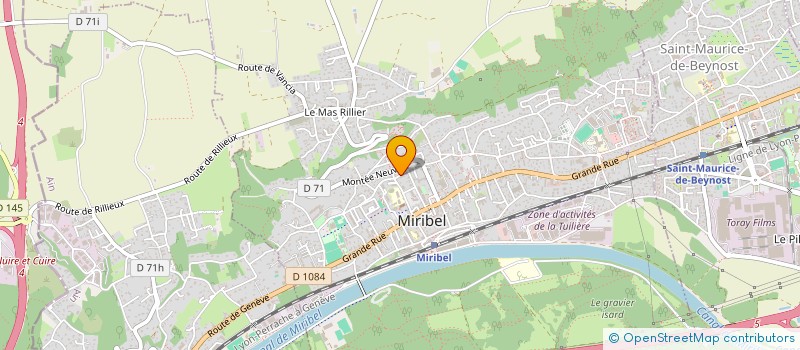 localisation de l'entreprise MONSIEUR FREDERIC THEVENOUX à MIRIBEL