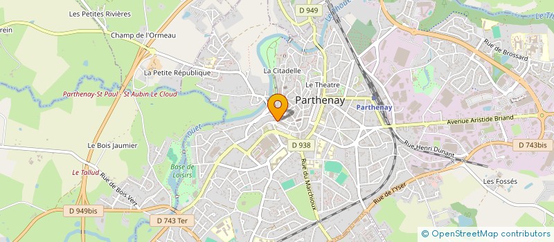 localisation de l'entreprise MONSIEUR FREDERIC THIBAULT à PARTHENAY