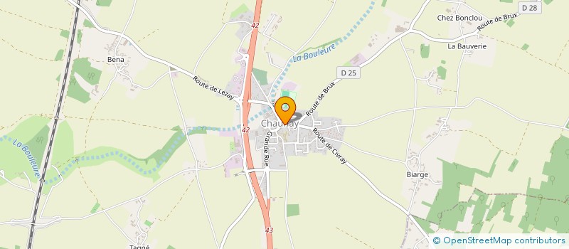 localisation de l'entreprise MONSIEUR FREDERIC THIBAULT  CHAUNAY