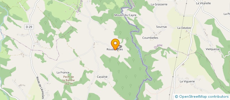 localisation de l'entreprise MONSIEUR FREDERIC THIERY  SAINT-CIRGUES