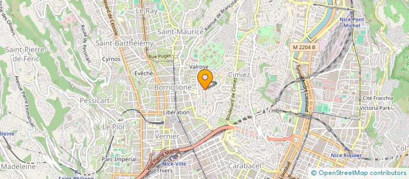 localisation de l'entreprise MONSIEUR FREDERIC THILLAUD à NICE