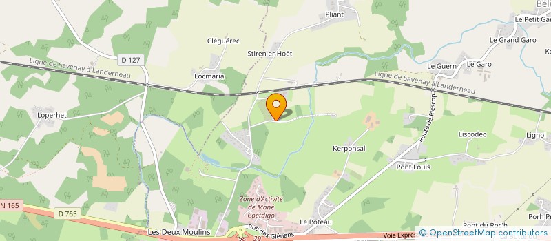 localisation de l'entreprise MONSIEUR FREDERIC THOMAS  PLOEREN