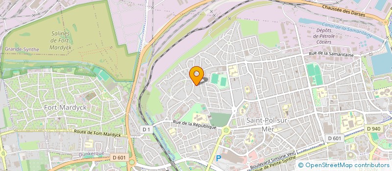 localisation de l'entreprise MONSIEUR FREDERIC THOMAS à DUNKERQUE
