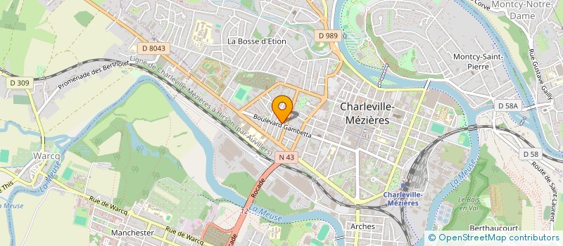 localisation de l'entreprise MONSIEUR FREDERIC THOMAS à CHARLEVILLE-MEZIERES