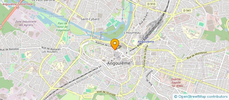 localisation de l'entreprise MONSIEUR FREDERIC THOMAS à ANGOULEME